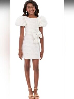 NWT Ashley Lauren Ivory Tweed Kids Size 12